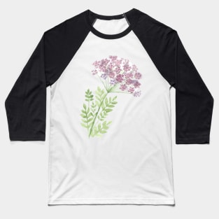 Angelica flower, watercolor painting Baseball T-Shirt